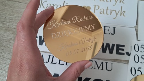 magnes plexi podziękowanie